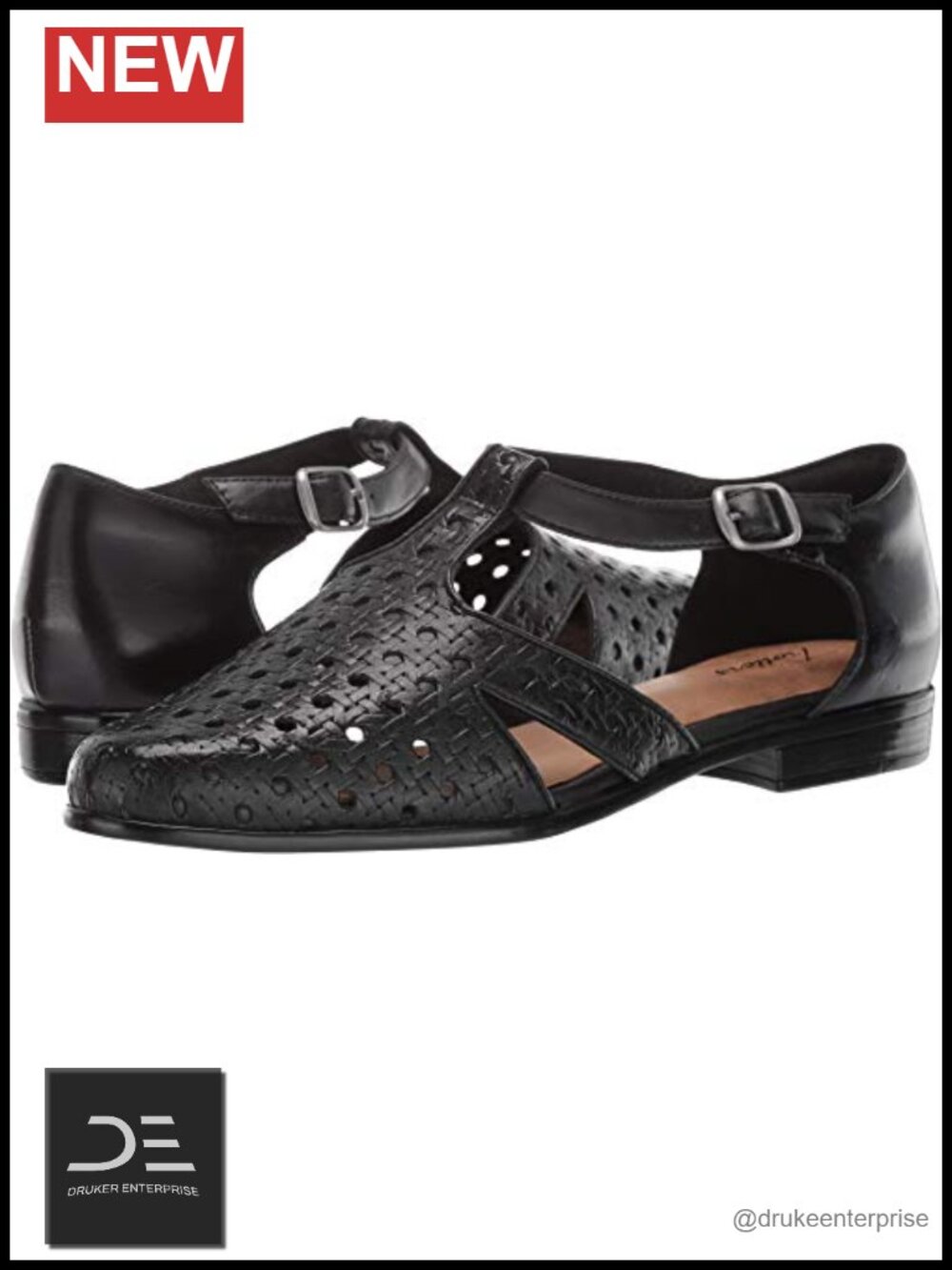 Trotters Leatha Open Weave Fisherman Sandals with Glitter, Padded Insole